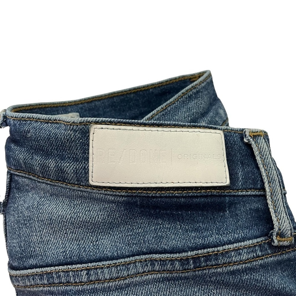 RE/DONE Originals Ankle Crop Jeans Women's 25 Mid70s Blue High Rise Vintage Slim - Picture 10 of 16